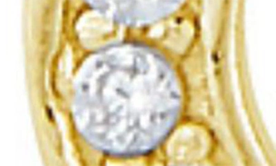 Shop Glaze Jewelry Sterling Silver & Cz Celestial Hoop Earrings Set In Gold