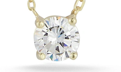 Glaze Jewelry Round Cubic Zirconia Stud Earrings & Pendant Necklace Set In Gold