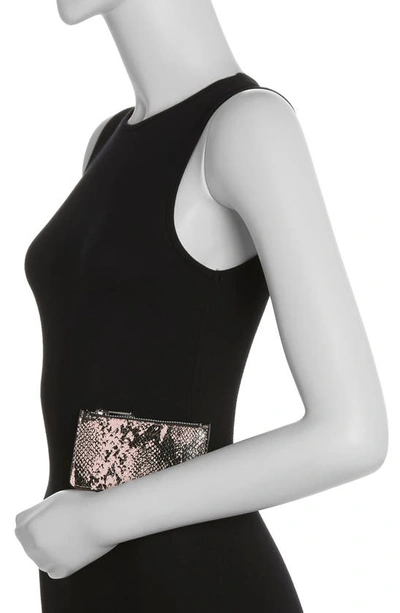 Shop Aimee Kestenberg Melbourne Leather Wallet In Pink Snake