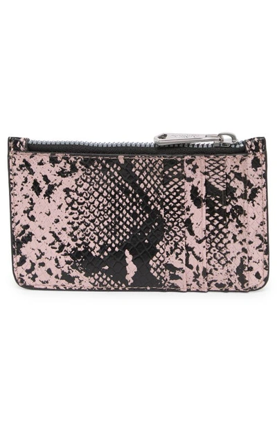 Shop Aimee Kestenberg Melbourne Leather Wallet In Pink Snake