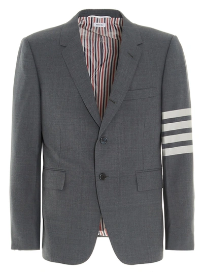 Shop Thom Browne '4' Bar' Blazer Jacket