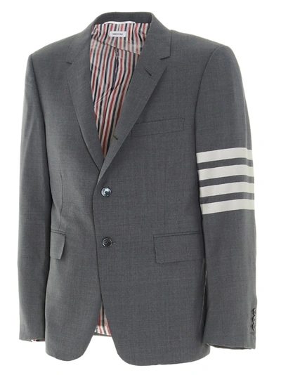 Shop Thom Browne '4' Bar' Blazer Jacket