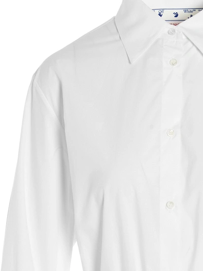 Shop Off-white 'diagonal' Shirt Dress