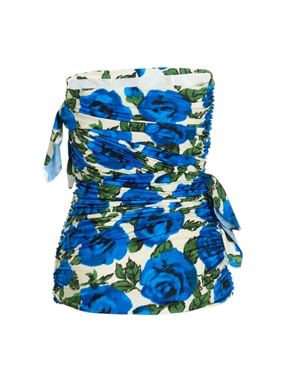 Philosophy Di Lorenzo Serafini Multicolor Flower Bloom Off-shoulder Top
