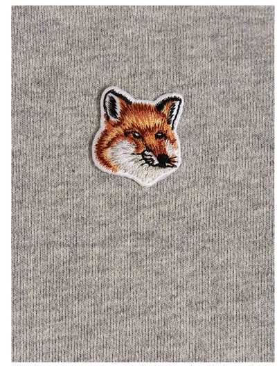 Shop Maison Kitsuné Fox Head Sweatshirt Gray