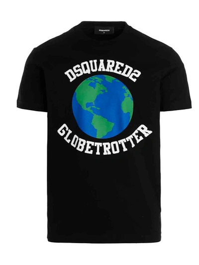 Shop Dsquared2 'globetrotter' T-shirt