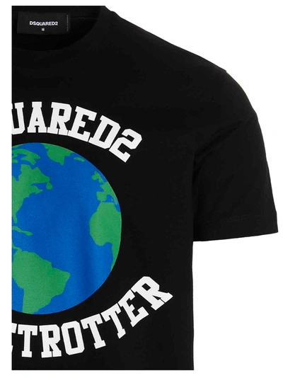 Shop Dsquared2 'globetrotter' T-shirt