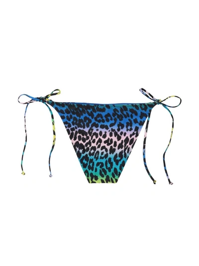 Shop Ganni 'leopard' Bikini Bottoms