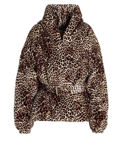 Shop Alexandre Vauthier 'leopard' Down Jacket