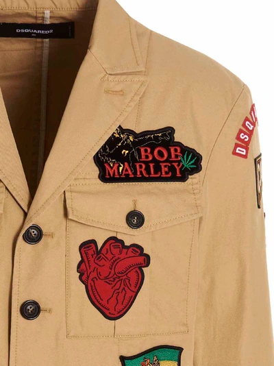 Shop Dsquared2 'military' Blazer Jacket