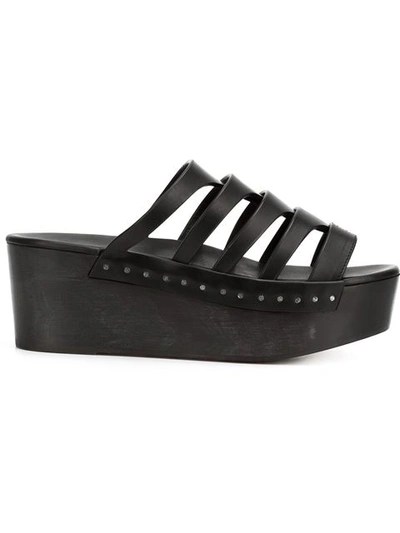 Rick Owens 'nautilus Sabot' Clogs In Black