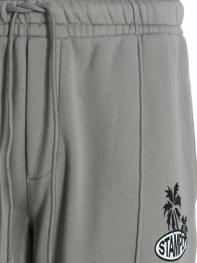 Stampd Grey Logo Print Joggers