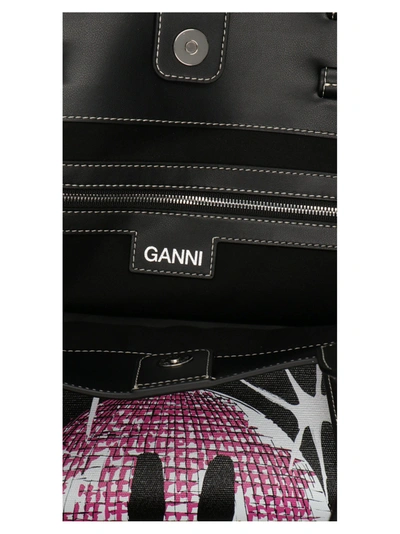 Shop Ganni 'smiley' Shopping Bag