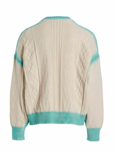 Shop Palm Angels 'sprayed Palm Fishermans' Sweater