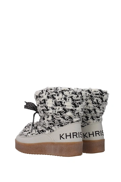 Shop Khrisjoy Ankle Boots Fabric Gray Light Grey