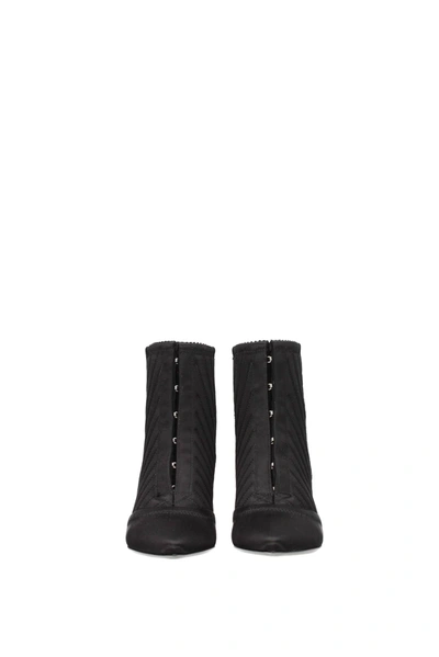 Shop Dolce & Gabbana Ankle Boots Satin Black
