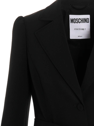 Shop Moschino Belt Detail Blazer Jacket