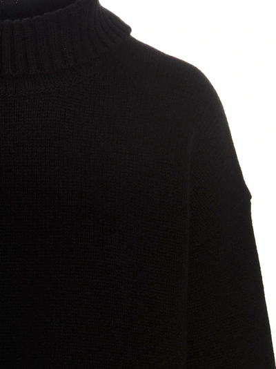 Jil Sander Black Cashmere Blend Oversize Sweater