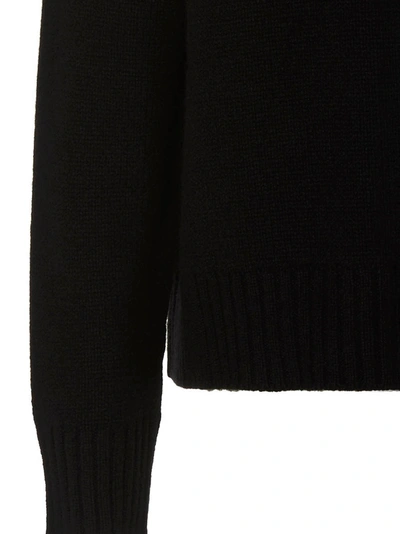 Jil Sander Black Cashmere Blend Oversize Sweater