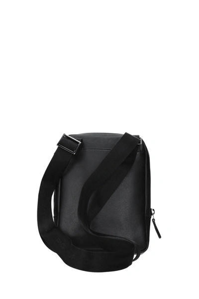 Shop Piquadro Crossbody Bag Leather Black