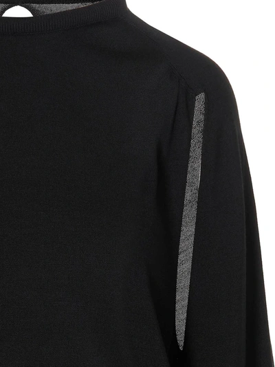 Ramael Cut Out Insert Top Sweater Sweaters And Cardigans Black