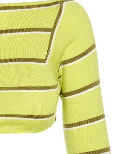 Shop Emilio Pucci Cut-out Cropped Sweater