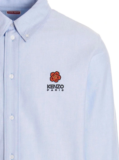 Shop Kenzo Embroidered Logo Shirt
