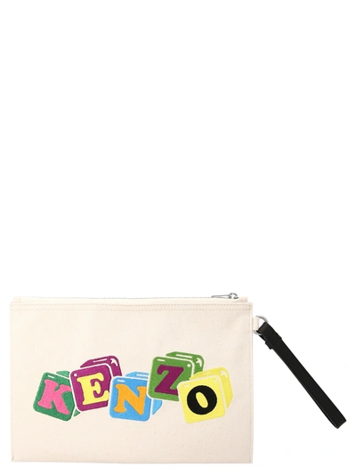 Shop Kenzo Embroidery Clutch Bag