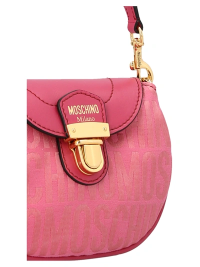 Shop Moschino Jacquard Crossbody Bag