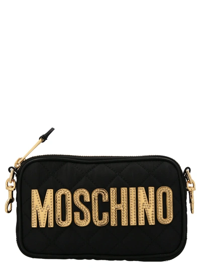 Shop Moschino Logo Crossbody Bag
