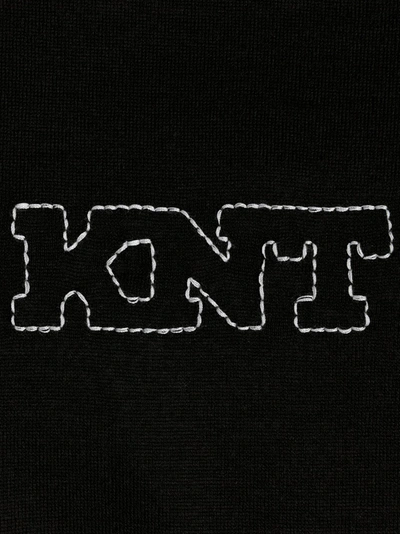 Shop Kiton Logo Embroidery T-shirt Black