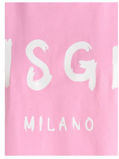 Shop Msgm Logo Print T-shirt