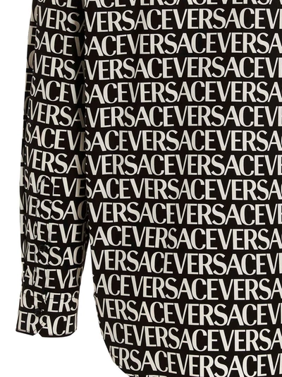 Shop Versace Logo Shirt