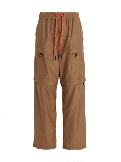 Shop Moncler Nylon Cargo Pants
