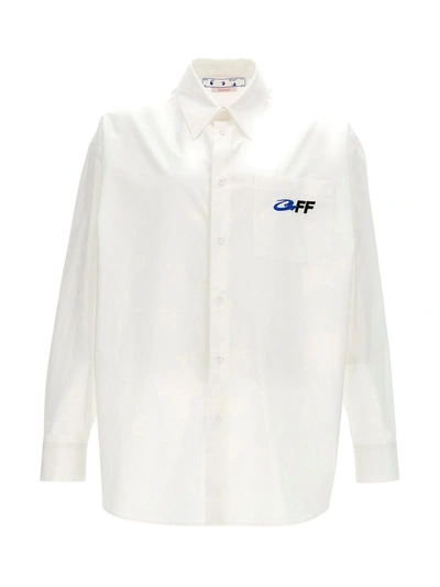 Shop Off-white Overshirt 'exact Opposite'