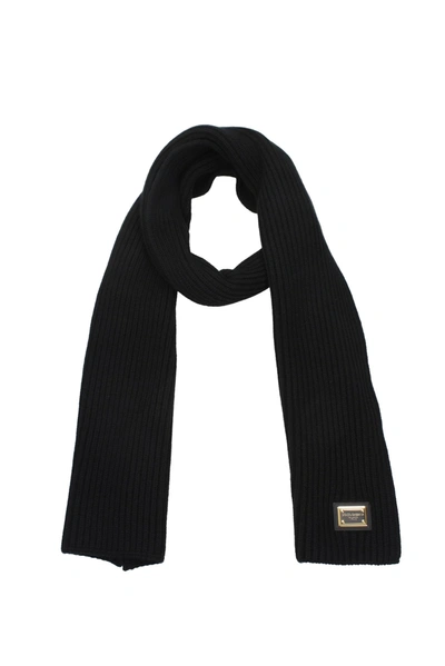 Shop Dolce & Gabbana Scarves Cashmere Black