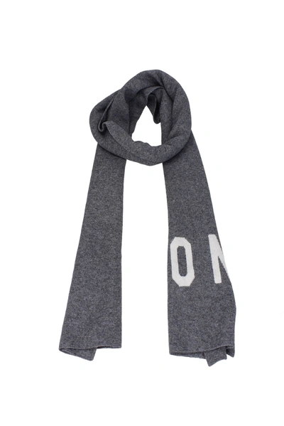 Shop Dsquared2 Scarves Wool Gray