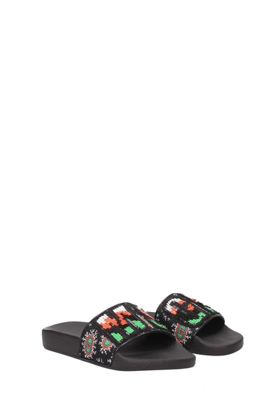 Shop Msgm Slippers And Clogs Fabric Black