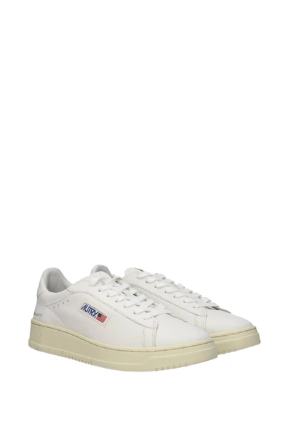 Shop Autry Sneakers Dallas Leather White