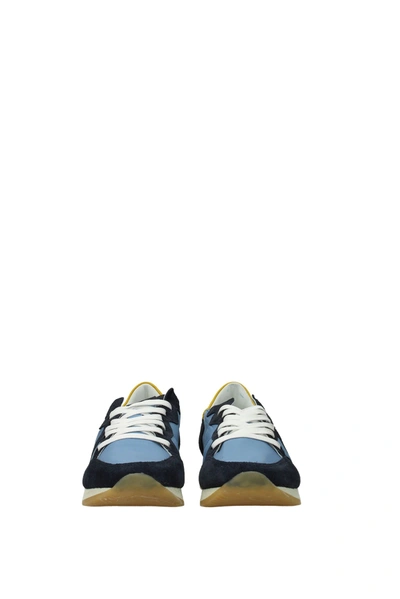 Philippe Model Sneakers Suede Blue Steel Blue