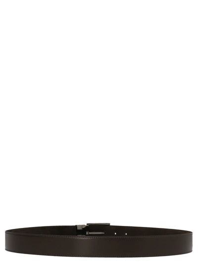 Shop Andrea D'amico Suede Leather Reversible Belt