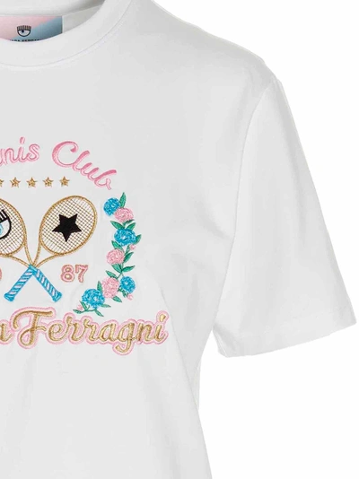 Shop Chiara Ferragni Brand T-shirt 'tennis Club'