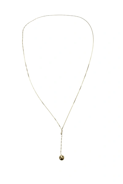 Shop Bottega Veneta Thin Belts Necklace Silver Gold