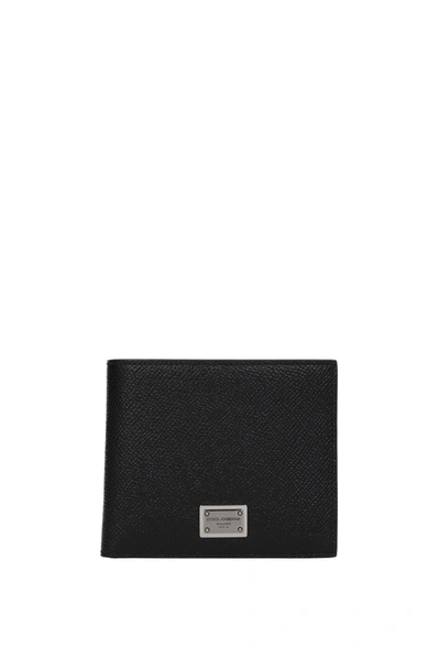 Shop Dolce & Gabbana Wallets Leather Black