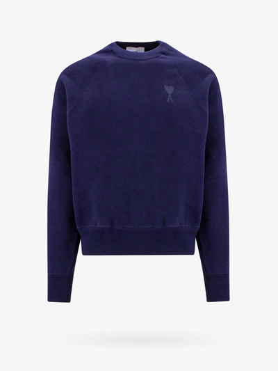 Shop Ami Alexandre Mattiussi Sweatshirt In Blue