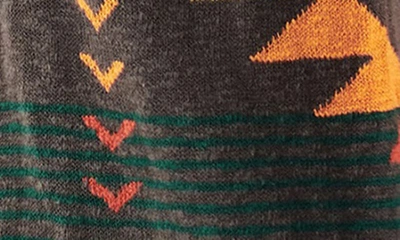 Faherty Paloma Geometric Organic Cotton Long Cardigan In Eagle Peak