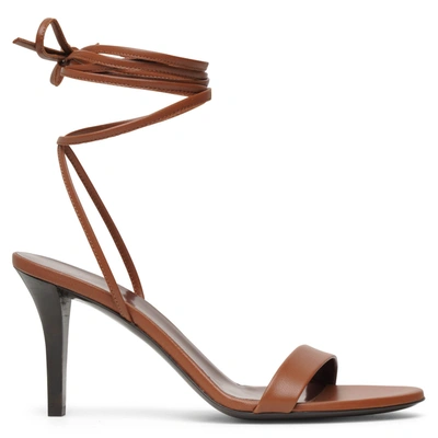 Shop The Row Maud Brown Leather Sandals