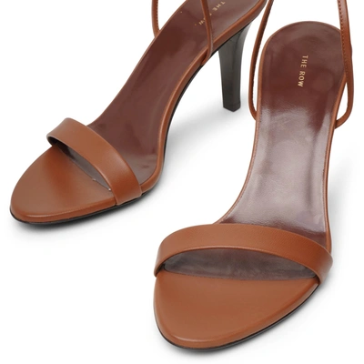 Shop The Row Maud Brown Leather Sandals