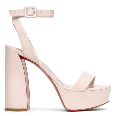 Shop Christian Louboutin Movida Sabina 130 Light Pink Patent Sandals
