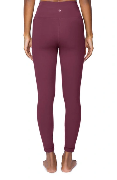 Shop 90 Degree By Reflex Carbon Interlink Crossover Ankle Leggings In Port Royale